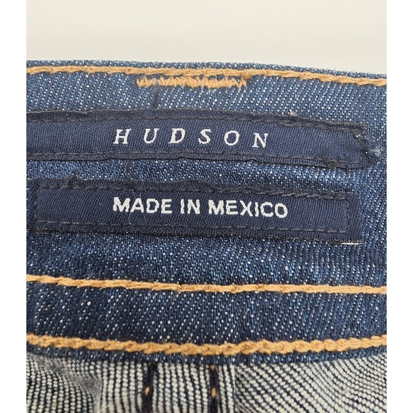 HUDSON Women's Bootcut Jeans Signature Flap Pockets Dark Blue Size 27 - Picture 5 of 9